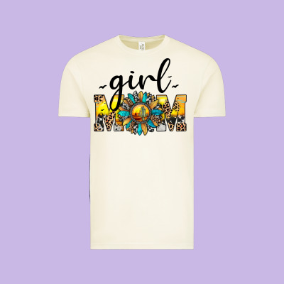 Girl Mom Vintage Tee Designed By Jahusdesignshop