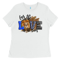 White For The Love Of The Lions Ladies Tee - LillyAllenDesigns