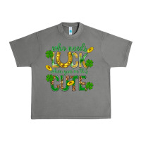 Tornado Who Needs Luck When You're This Cute St. Patricks Urban Heavy Tee - BundleAndBundleShop