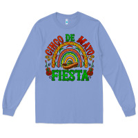Colony Blue cinco de mayo fiesta rainbow Long Sleeve Tee - BarkalooDesign