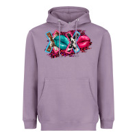 Lavender Western xoxo Heavyweight Hoodie - FaDigitalArtStudio