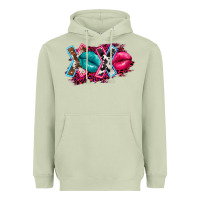 Matcha Western xoxo Heavyweight Hoodie - FaDigitalArtStudio