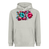 Moon Dust Western xoxo Heavyweight Hoodie - FaDigitalArtStudio