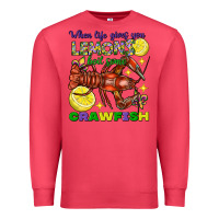 Cardinal when life gives you lemons boil some crawfish mard Premium Sweatshirt - FaDigitalArtStudio