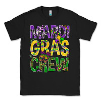Black Mardi Gras crew Classic Tee - BundleAndBundleShop