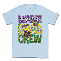 Dusty Blue Mardi Gras crew Classic Tee - BundleAndBundleShop