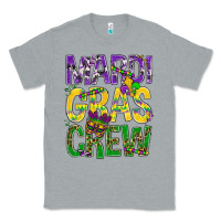 Heather Grey Mardi Gras crew Classic Tee - BundleAndBundleShop
