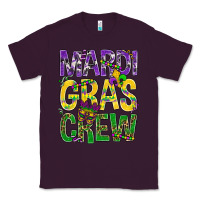 Plum Mardi Gras crew Classic Tee - BundleAndBundleShop