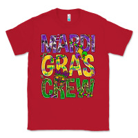 Red Mardi Gras crew Classic Tee - BundleAndBundleShop