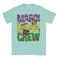 Seafoam Mardi Gras crew Classic Tee - BundleAndBundleShop