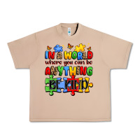 Burro in a world where you can be anything be kind Urban Heavy Tee - JahusDesignShop