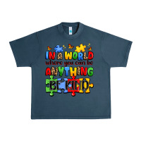 Midnight Navy in a world where you can be anything be kind Urban Heavy Tee - JahusDesignShop