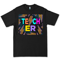 Black Teacher Flash Premium Tee - LillyAllenDesigns