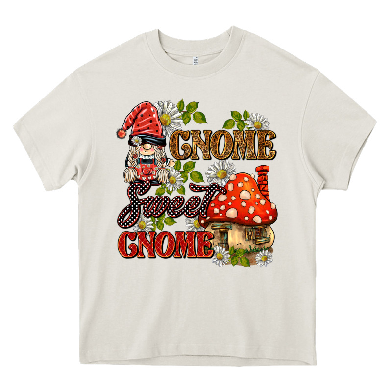 Gnome Sweet Gnome Heavy Core Tee by BarkalooDesign | Teevron