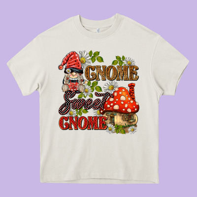 Gnome Sweet Gnome Heavy Core Tee Designed By Barkaloodesign