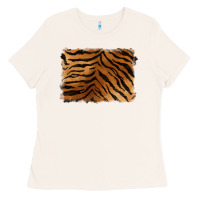 Bone handdrawn tiger pattern background Ladies Tee - BarkalooDesign