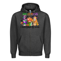 Charcoal Heather hocus pocus i need coffee to focus Zipper Hoodie - CowGirlArtShop