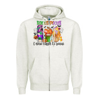 Oatmeal Heather hocus pocus i need coffee to focus Zipper Hoodie - CowGirlArtShop