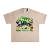 French Oak Happy Saint Patrick'S Day With Clover Urban Heavy Tee - BundleAndBundleShop