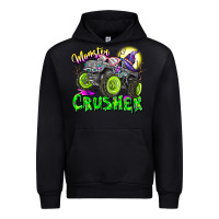 Black Monster Crusher Urban Hoodie - CowhideDigitalArt