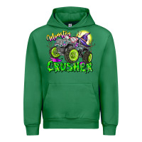 Emerald Monster Crusher Urban Hoodie - CowhideDigitalArt