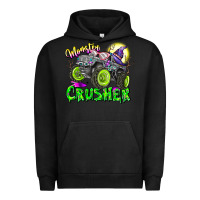 Pigment Black Monster Crusher Urban Hoodie - CowhideDigitalArt