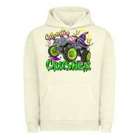 Pigment Pistachio Monster Crusher Urban Hoodie - CowhideDigitalArt