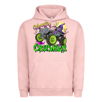 Pigment Salmon Monster Crusher Urban Hoodie - CowhideDigitalArt