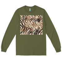 Army Green brown zebra Long Sleeve Tee - BarkalooDesign