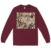 Burgundy brown zebra Long Sleeve Tee - BarkalooDesign