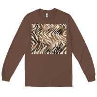 Chestnut brown zebra Long Sleeve Tee - BarkalooDesign