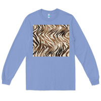Colony Blue brown zebra Long Sleeve Tee - BarkalooDesign