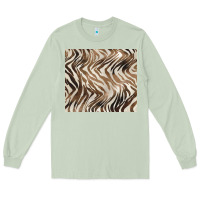 Matcha brown zebra Long Sleeve Tee - BarkalooDesign