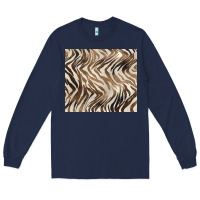 Navy brown zebra Long Sleeve Tee - BarkalooDesign