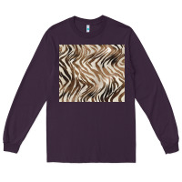 Plum brown zebra Long Sleeve Tee - BarkalooDesign