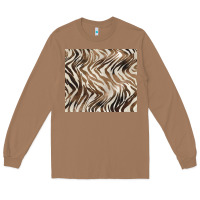 Toasted Coconut brown zebra Long Sleeve Tee - BarkalooDesign