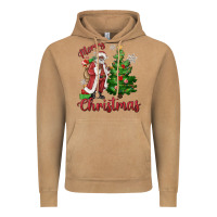 Vintage Camel Merry Christmas Black Santa Vintage Hoodie - MaliasSmallBusiness