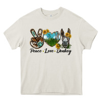 Peace Love Donkey Head Heavy Core Tee | Teevron