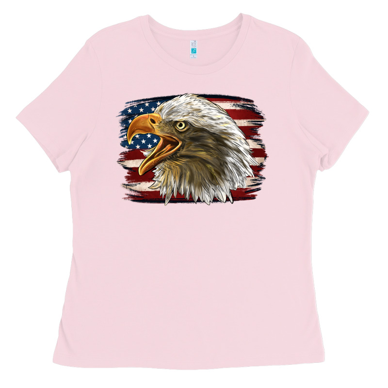 American Flag Eagle Ladies Tee by LillyAllenDesigns | Teevron