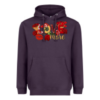 Plum Love more Valentine's Day Heavyweight Hoodie - FaDigitalArtStudio