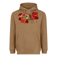 Toasted Coconut Love more Valentine's Day Heavyweight Hoodie - FaDigitalArtStudio