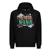 Black blessed nana Premium Hoodie - OliviaCreatesArt