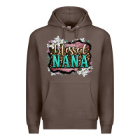 Coffee blessed nana Premium Hoodie - OliviaCreatesArt