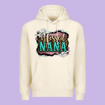 Blessed Nana Premium Hoodie Designed By Oliviacreatesart