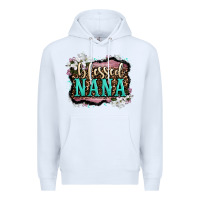 White blessed nana Premium Hoodie - OliviaCreatesArt