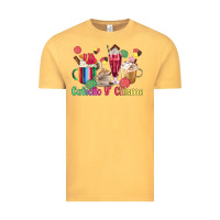 Vintage Mustard cafecito y chisme coffee cups Vintage Tee - MaliasSmallBusiness