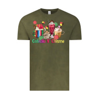 Vintage Olive cafecito y chisme coffee cups Vintage Tee - MaliasSmallBusiness