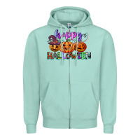 Seafoam happy halloween Zipper Hoodie - CowGirlArtShop