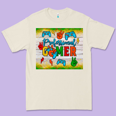 Professional Gamer Premium Tee Designed By Jahusdesignshop