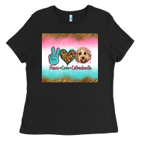 Black peace love labradoodle Ladies Tee - Jasminsmagicworld